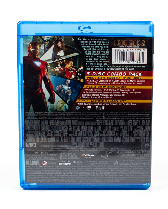 Marvel: Iron Man 2 - Blu-Ray, DVD, Digital & Special Features | USED