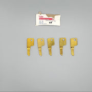 5x Yale Key Blanks EB1019 B10C Keyway Brass 4 Pin NOS 3