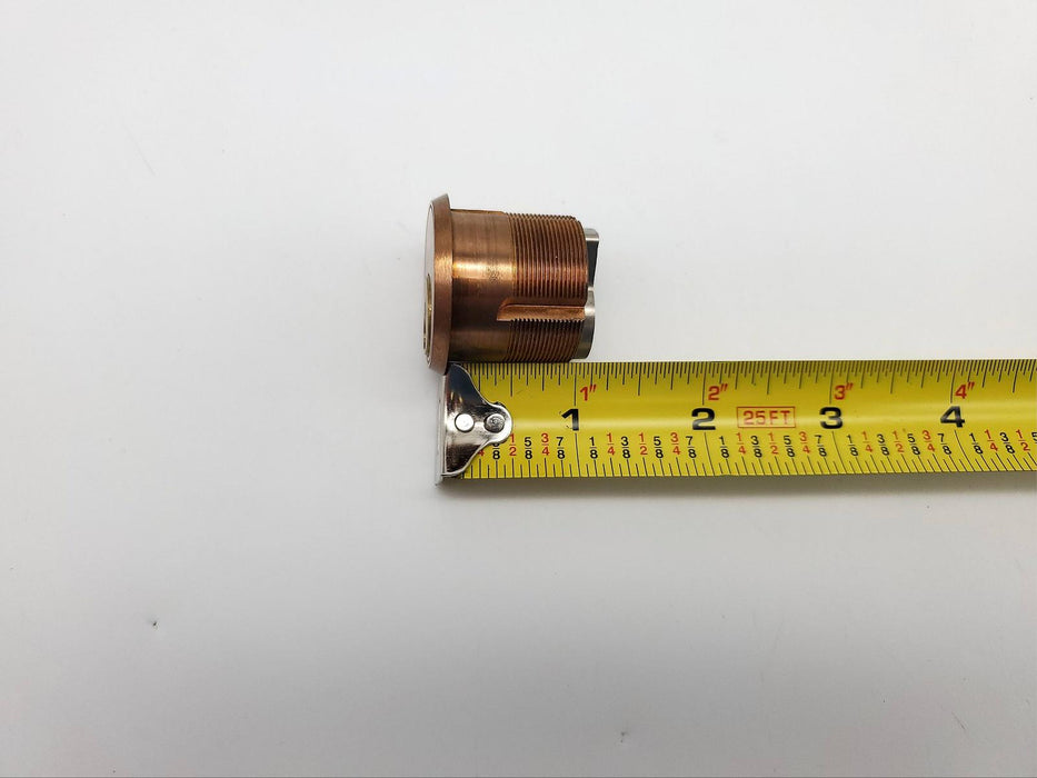 Schlage Mortise Lock Cylinder 1-1/8" Length 20-001 G Keyway Satin Bronze NOS