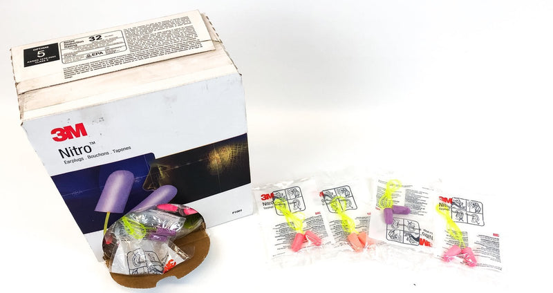 Foam Ear Plugs 100-Pair 3M Corded 32db Hearing Protection Noise Reduction P1001 2