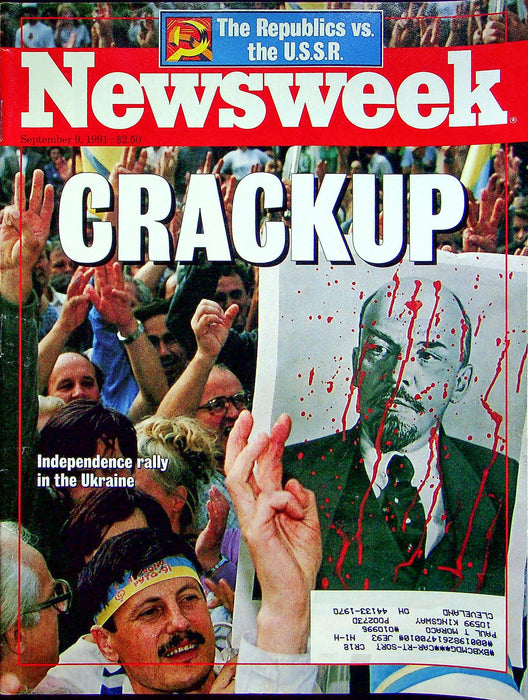 Newsweek Magazine September 9 1991 Ukraine Indepenence Communism Russia Yeltsin