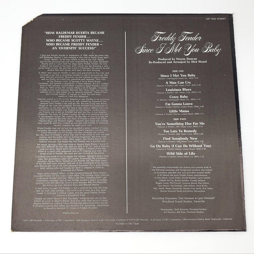 Freddy Fender Since I Met You Baby LP Record GRT 1975 GRT 8005 2