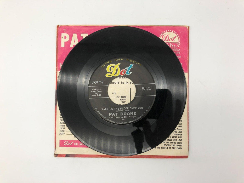 Pat Boone Spring Rain / I'm Walkin' The Floor Over You Record 45 Single 45-16073 4