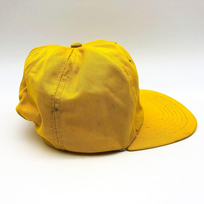 Vintage Baseball Hat Trucker Mesh Snapback Old Machinery Farmer Carpenter Yellow 6