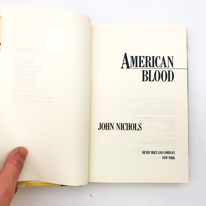 American Blood Hardcover John Nichols 1987 Argentina French Vietnam Evil Men 7