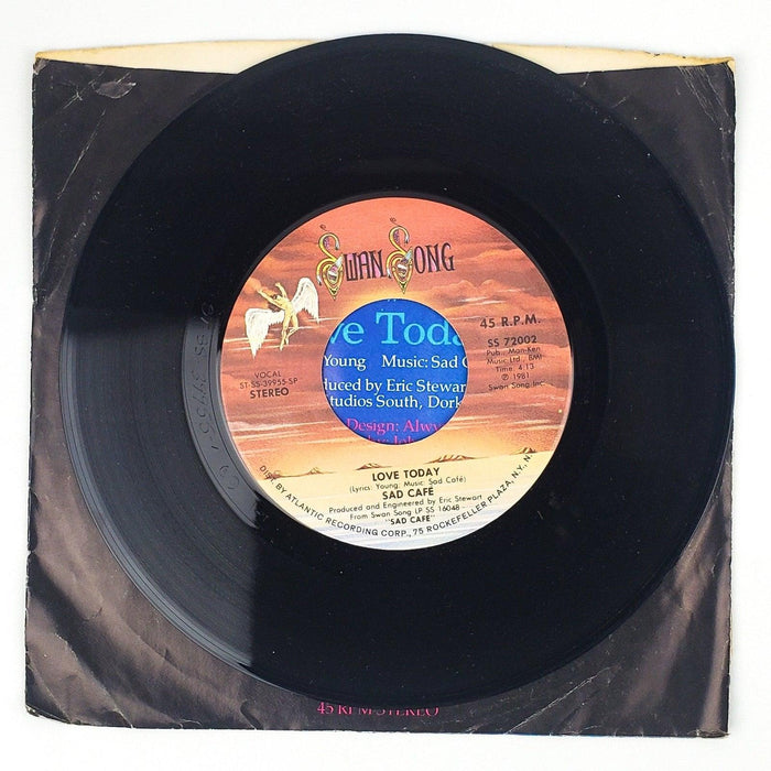 Sad Cafe La-Di-Da Record 45 RPM Single SS 72002 Swan Song 1981 4
