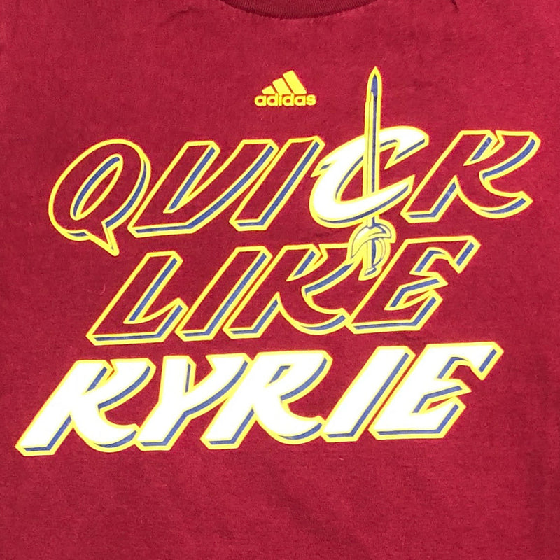 Quick Like Kyrie T Shirt Kids Medium Adidas Irving Cleveland Cavaliers Maroon
