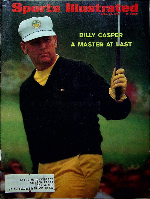 Sports Illustrated Magazine April 20 1970 Billy Casper Masters, Wilfred Hetzel