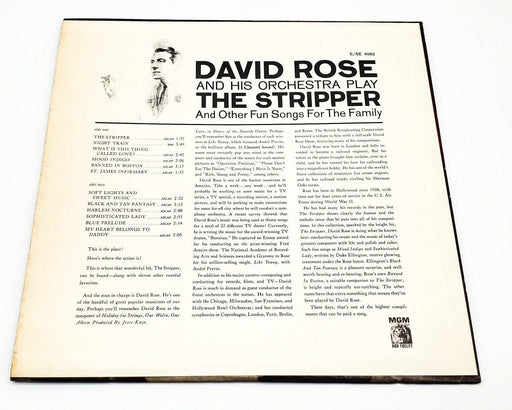 David Rose & His Orchestra The Stripper 33 RPM LP Record MGM Records 1962 2