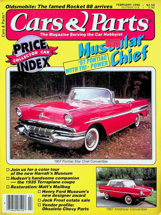 Cars & Parts Magazine February 1990 Vol 33 No 2 Muscular Chief, '57 Pontiac