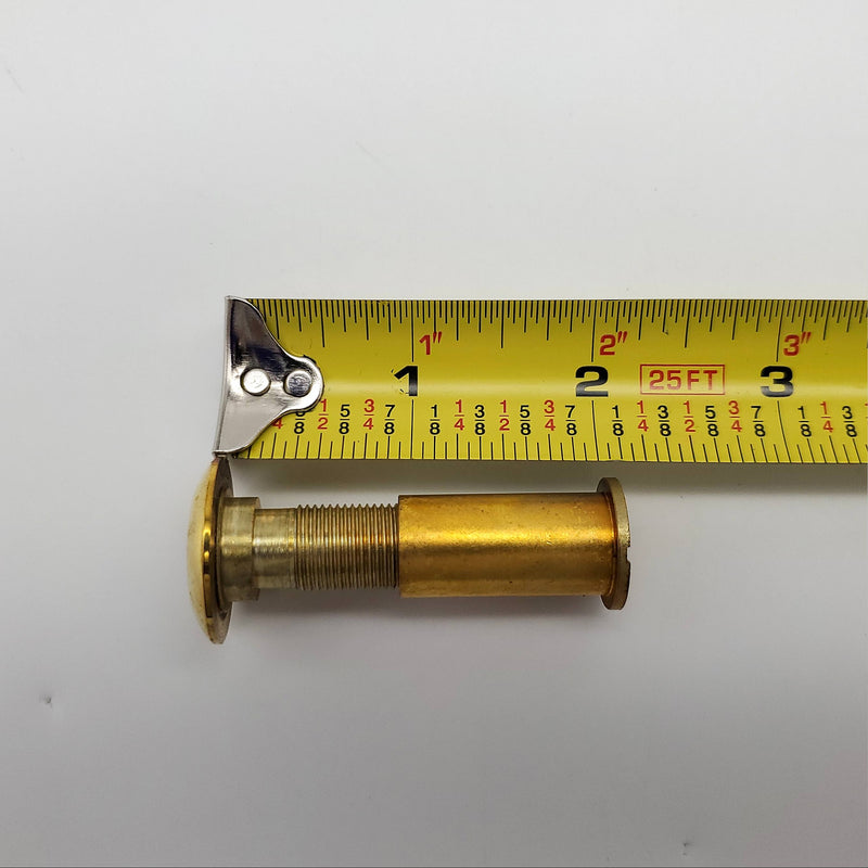 Peep Hole Door Viewer Polished Brass Made in Japan Vintage Ideal Security NOS