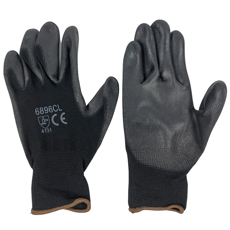 Polyurethane Palm Coated Gloves 3 Pairs Work Safety PU Cordova 6896CL Large 5