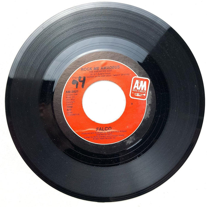 Falco 45 RPM 7" Single Record Rock Me Amadeus The American Edit Am-2821 3