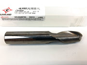 Solid Carbide Ball End Mill 1/2" Mill 1" LOC 3" OAL 2 Flute Cleveland C60956 2