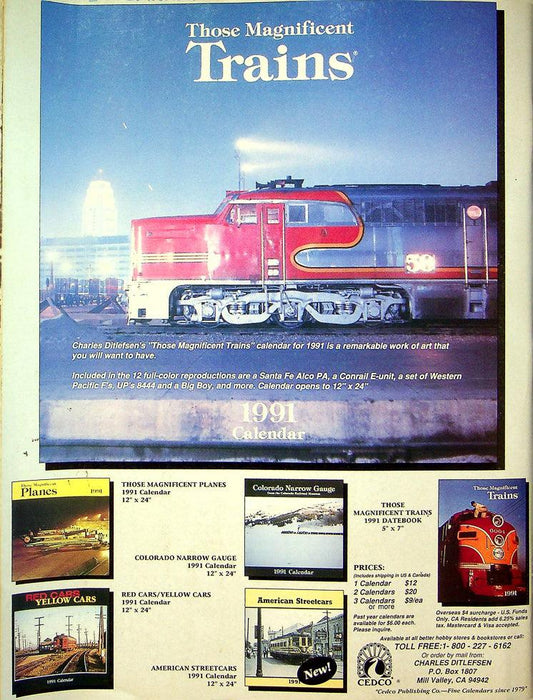 Trains Railroading Magazine December 1990 Vol 51 No 2 Venice Simplon Ori Express