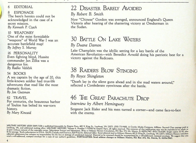 Military History April 1990 Battle on Lake Champlain 2