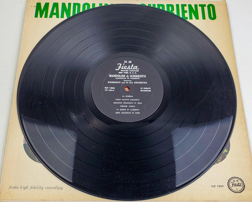 Domenico Con La Sua Orchestra Mandolins Of Sorrento 33 RPM LP Record Fiesta 5