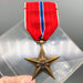 Vintage Bronze Star Medal Award Ribbon Military Heroic Meritorious Achievement 1