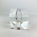 Faceted Crystal Orchid Bud Vase Geode Paperweight Mid Century Modern Art Glass 8