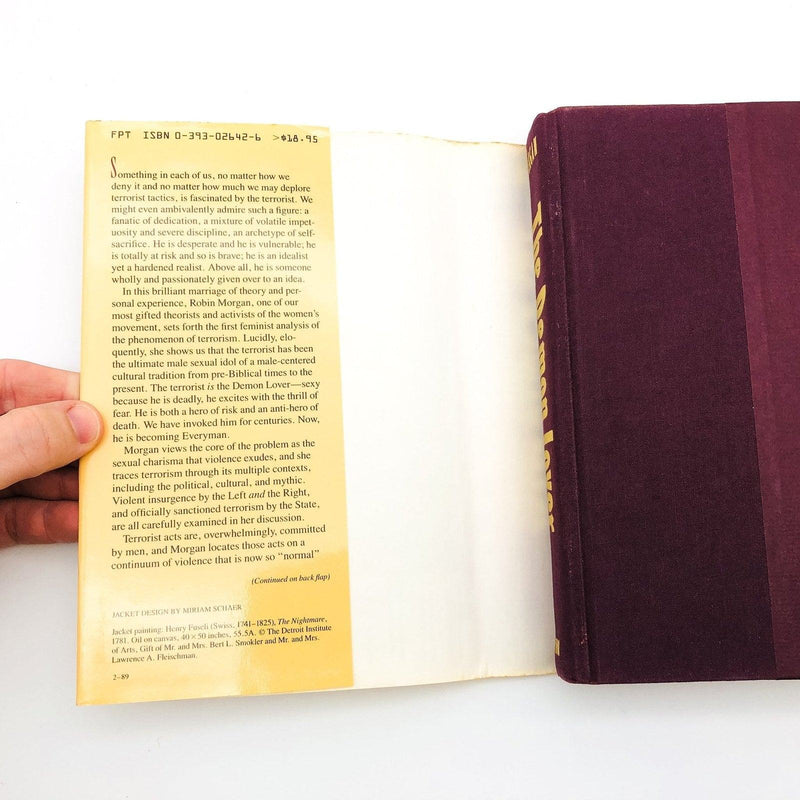 The Demon Lover Hardcover Robin Morgan 1989 Feminist Theory Terrorism 1st Ed 6