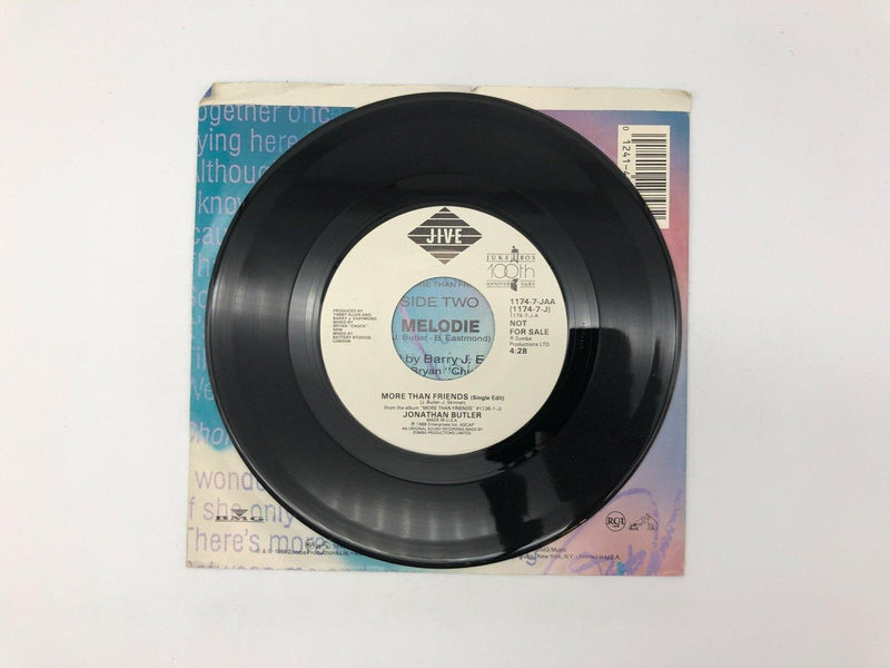 Jonathan Butler More Than Friends Record 45 Single 1174-7-JAA Jive 1988 PROMO 3