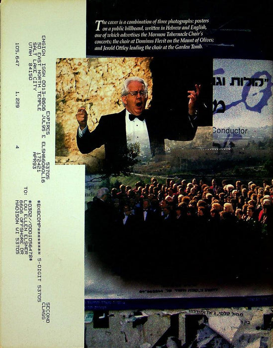 Ensign Magazine April 1993 Vol 23 No 4 Tabernacle Chior In Israel 3
