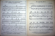 Vintage Sheet Music Me And The Moon Dick Stabile 1936 Hirsch Hanoman Piano Vocal 2