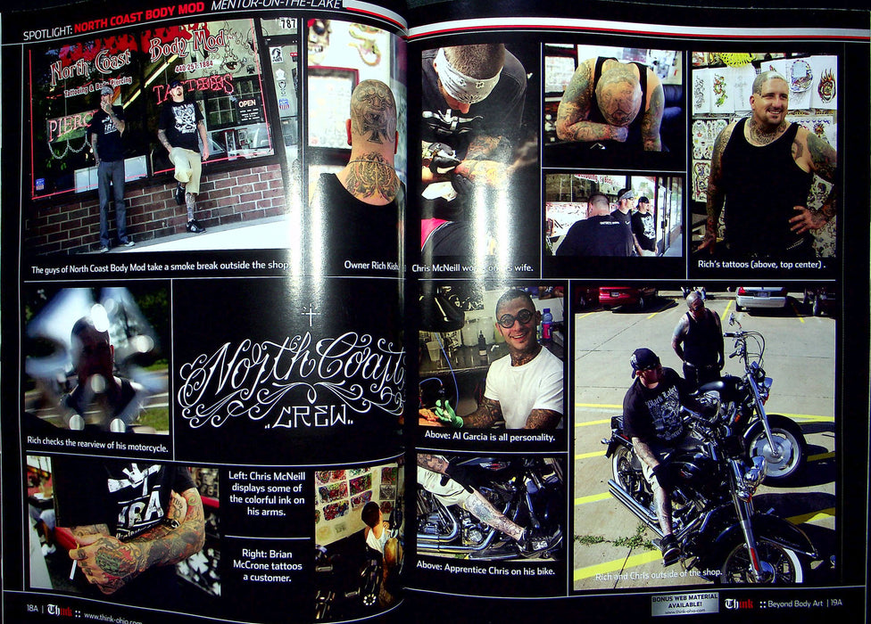 Think Beyond Body Art Magazine Fall Winter 2008 Cleveland Tattoo Alligator Ink