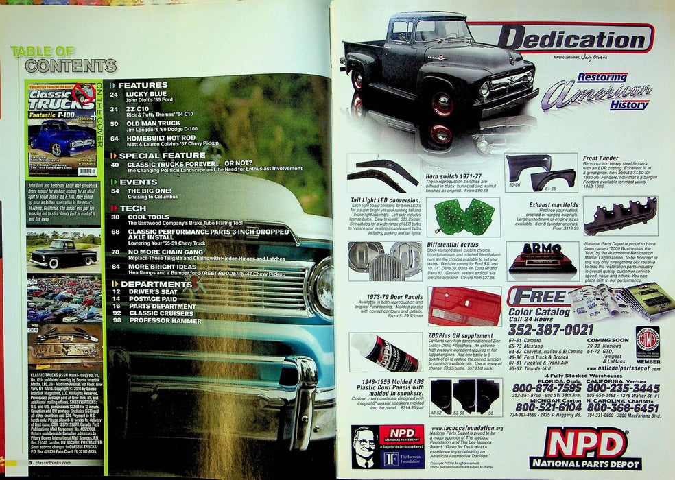 Classic Trucks Magazine December 2010 Vol 19 No 12 Ford F-100 Solid Axle Classic