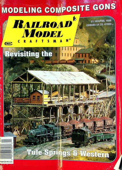 Railroad Model Craftsman Magazine April 1996 Vol 64 No 11 Revise Springs Western