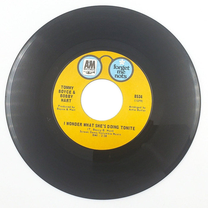 Tommy Boyce & Bobby Hart I Wonder What She's Doing Tonight 45 Single Record 1970 1