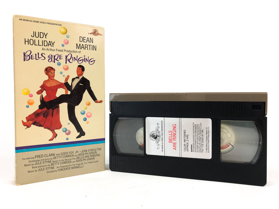 Bells Are Ringing VHS Tape Judy Holliday Dean Martin MGM 1985