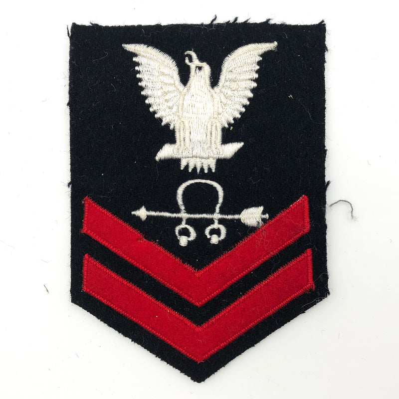 US Navy Chief Petty Officer 2nd Class Chevrons Rank Stripes Soundman Sonarman
