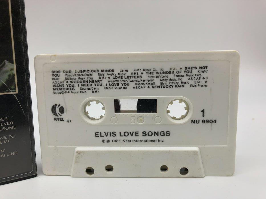 Elvis Love Songs Elvis Presley Cassette K-Tel 1981 Compilation Love Me Tender 3