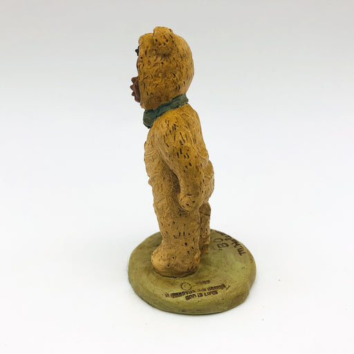 All Gods Children Figurine Bo 1989 African American Child Teddy Bear Suit COA 2