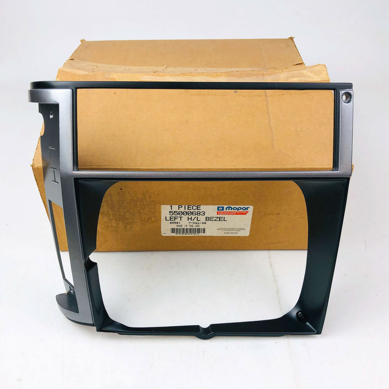 Mopar 55000863 Left Bezel For Headlight Headlamp Matte Genuine OEM New NOS