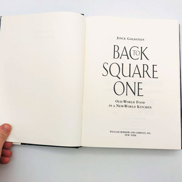 Back To Square One Joyce Goldstein Hardcover 1992 1st Edition 1st Print Cooking 7