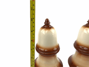 Large Pawn Chess Ceramic Salt & Pepper Shakers 10" Tall Vintage Signed HN 9