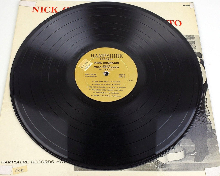 Nick Gounaris and The Trio Belcanto 33 RPM LP Record Hampshire 1963 HGT-1 6