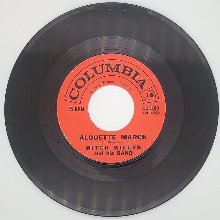 Mitch Miller & His Band Alouette March Record 45 RPM Single Columbia 1959 1