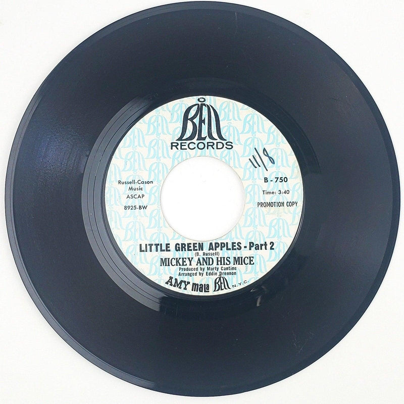 Mickey And His Mice Little Green Apples Record 45 RPM Single B-750 Bell Promo 1