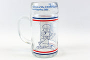 Vintage 1984 Los Angeles Olympic Games Sam The Eagle 8" Glass Beer Mug 1