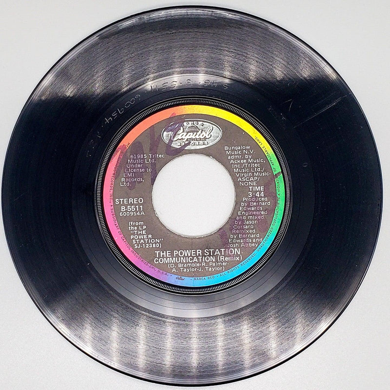 The Power Station Communication Record 45 RPM Single B 5511 Capitol Records 1985 2