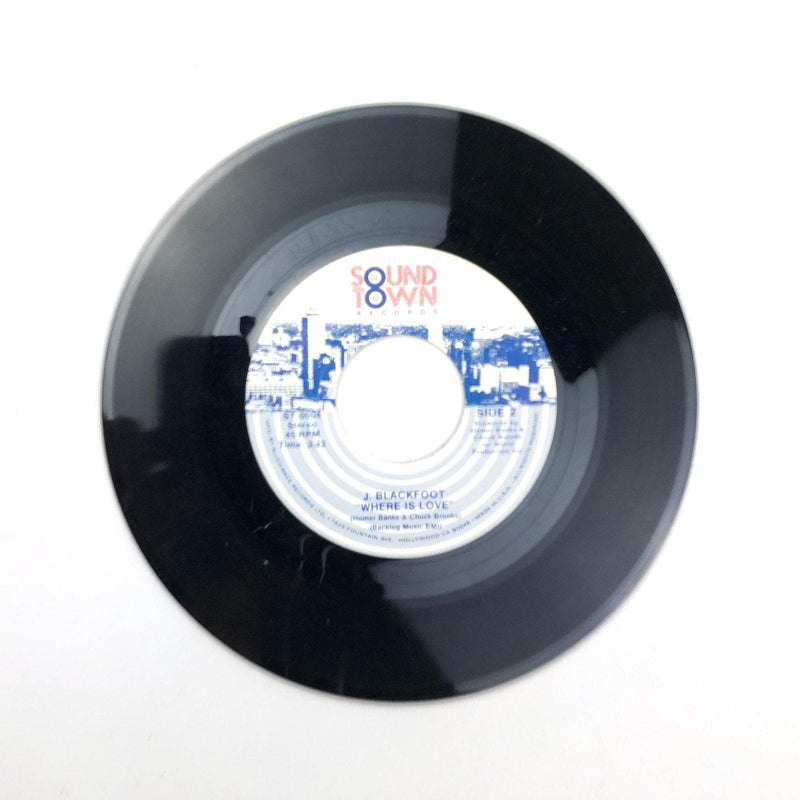 J. Blackfoot Taxi / Where is Love 45 RPM 7" Single Soundtown Records 1983 3