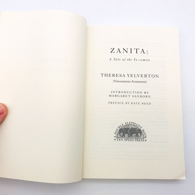 Zanita A Tale Of The Yo-Semite SC Therese Yelverton 1991 Naturalist Women Men 7