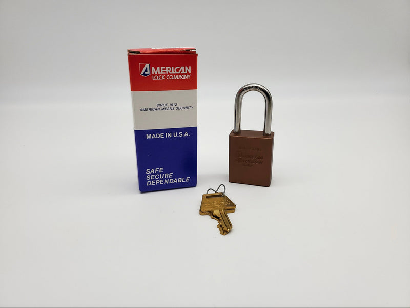 American Lock Padlock 1106D Solid Body 1.5" Shackle Dark Bronze Color USA Made