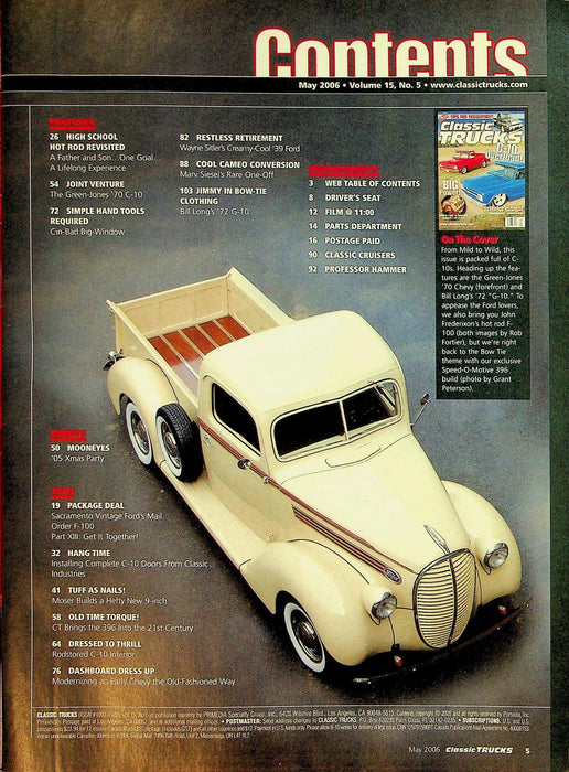 Classic Trucks Magazine May 2006 Vol 15 # 5 C-10 Overload!