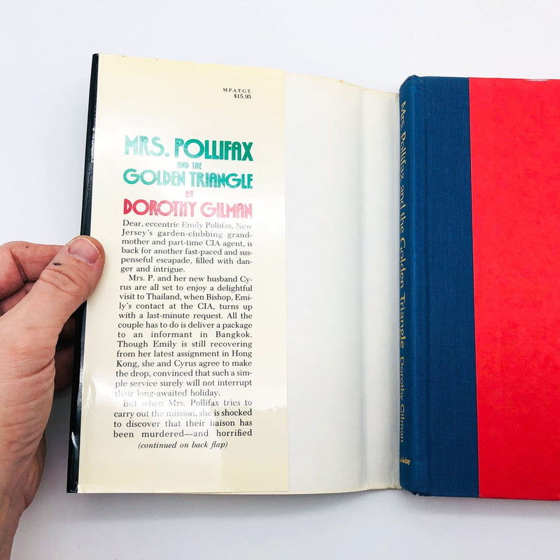 Dorothy Gilman Book Mrs. Pollifax And The Golden Triangle Hardcover 1988 1st Ed 6