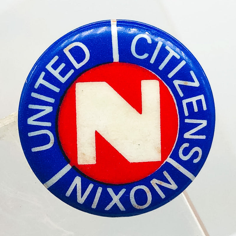 Vintage United Citizens for Nixon Button Pinback .75" Presidential Campaign 1