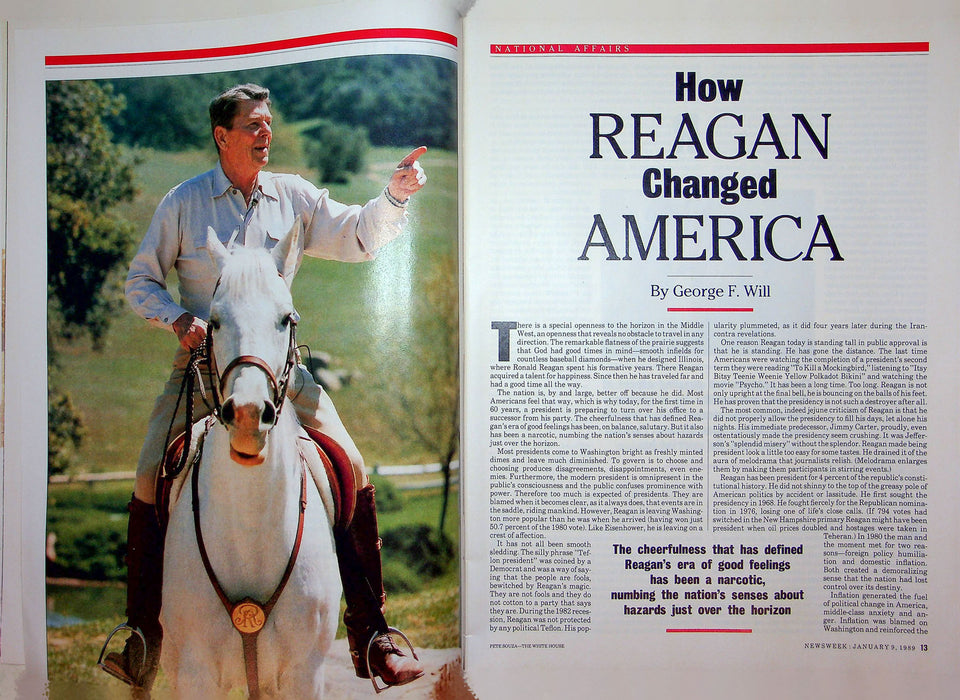 Newsweek Magazine January 9 1989 Pan American Flight 103 Terrorist Reagan